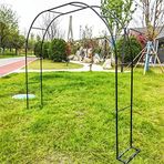 Tel Örgü Bahçe Kemeri, Tırmanma Bitkileri için Tel Örgü, 3,5 m Genişliğinde Tabanlı Siyah Çardak, Düğünler ve Dış Mekan Dekorasyonu için İdeal