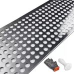 Tel Örgü Levha, 304 Paslanmaz Çelik Delikli Sac, 8 mm Yuvarlak Delikli Örgü, Kablo Bağları için Dayanıklı Filtre Mesh, 1 x 8 m (3,3 x 26 ft), Paslanmaz Çelik Levha