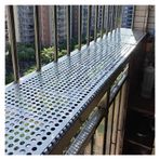 Tel Örgü Levhalar, 304 Paslanmaz Çelik Delikli Sac, Balkon Koruması için Tel Örgü Plakası, Klipsli ve Eldivenli Hırsızlığa Karşı Ağ, Dayanıklı Kalınlık 0,8 mm/1