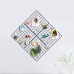 Tel Pano Not Fotoğraf Askılığı Dekoratif Metal Duvar Panosu 30x30-4 adet fiyatı