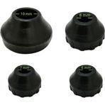 Tel Sandalye Masa Sehpa Ayak Pabucu 8 Mm (20 ADET) Siyah