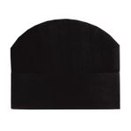 Tela Aşçı Kepi 23 cm. Siyah 100 Adet