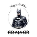 telaşe memuru BATMAN Pasta Süsü - Pasta Resmi ve Baskısı - Batman Doğum Günü Yenilebilir Kağıt Baskı 8