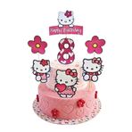 telaşe memuru Hello Kitty Pasta Süsü ve Hello Kity Temalı 8 Yaş Doğum Günü Konsepti - Kalın Kağıt Baskısı