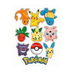 telaşe memuru Pokemon Temalı Yenilebilir Cupcake ve Pasta Resmi Baskısı - Yenilebilir Kağıt ve Pasta Süsleri
