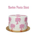 telaşe memuru Şeker Hamuru Pasta Tamamlayıcı Süs - Barbie Temalı 20 Adet Pasta Süsü - Yenilebilir Pasta Süsü