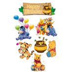 telaşe memuru Winnie De Pooh Temalı Yenilebilir Pasta Resmi Baskısı - Yenilebilir Kağıt ve Pasta Süsleri