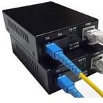 Teldata Media Converter Single Mode 10-100-1000 20 Km Dual Sc