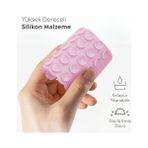 Telefon Arkasına Yapışan Silikon Vantuzlu Telefon Kılıfı Tutucu Araç Telefon Tutucu Ahtapot Vakumlu Telefon Tutucu (Açık Pembe (Çift Taraflı)) - Option-1 - 000-Siyah