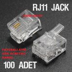 Telefon Kablosu Jakı 2 Pın Rj 11 Kolay Tak Çalıştır