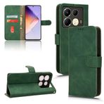 Telefon Kapaklı Kılıf Infinix Note 40 4G ile Uyumlu Cüzdan Kılıf Kart Tutuculu, Çevirmeli Kılıf PU Deri Telefon Cüzdan Kılıfı Bilek Kayışlı Darbeye Dayanıklı Koruyucu Kapak Kılıf Kapağı(Green)