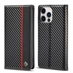 Telefon Kapaklı Kılıf iPhone 15 Pro Max ile Uyumlu Ultra İnce Kılıf,Lüks Karbon Fiber Dokulu PU Deri+TPU Hibrit Kılıf,Tam Koruma Darbeye Dayanıklı Çevirmeli Kapak [Parmak İzi Önleme][Kamera ve Ekran K
