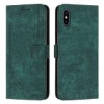 Telefon Kapaklı Kılıf iPhone Xs Max ile Uyumlu Bilek Kayışı Telefon Kılıfı Cüzdan Çevirmeli Telefon Kılıfı Kart Yuvası Tutucu Kapak Çevirin Telefon Kılıfı iPhone Xs Max ile Uyumlu Kılıf Kapağı(Green)