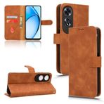 Telefon Kapaklı Kılıf Oppo A60 4G ile Uyumlu Cüzdan Kılıf Kart Tutuculu, Çevirmeli Kılıf PU Deri Telefon Cüzdan Kılıfı Bilek Kayışlı Darbeye Dayanıklı Koruyucu Kapak Kılıf Kapağı(Brown)