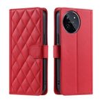 Telefon Kapaklı Kılıf Oppo Realme 11 4G ile uyumlu Kredi Kartı Tutuculu Cüzdan kılıfı, Yumuşak PU Deri Manyetik Bilek Omuz Askısı, Flip Folio Kitap PU Deri Telefon Kılıfı Darbeye Dayanıklı Kapak Kadın