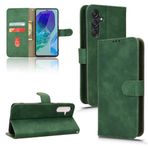 Telefon Kapaklı Kılıf Samsung Galaxy M55 5G ile Uyumlu Cüzdan Kılıf Kart Tutuculu, Çevirmeli Kılıf PU Deri Telefon Cüzdan Kılıfı Bilek Askılı Darbeye Dayanıklı Koruyucu Kapak Kılıf Kapağı(Green)