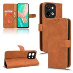 Telefon Kapaklı Kılıf Vivo Y28 4G ile Uyumlu Cüzdan Kılıf Kart Tutuculu, Çevirmeli Kılıf PU Deri Telefon Cüzdan Kılıfı Bilek Kayışlı Darbeye Dayanıklı Koruyucu Kapak Kılıf Kapağı(Brown)