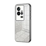 Telefon Kılıfı Paketleri VIVO IQ00 11 Kılıfı ile uyumlu, Şeffaf Parıltılı Elektro Kaplama Hibrit Koruyucu Telefon Kapağı, IQ00 11 için İnce Şeffaf Çizilmez Şok Emme TPU Tampon Kılıfı Kılıf(Noir)