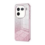 Telefon Kılıfı Paketleri VIVO IQ00 12Pro Kılıf ile uyumlu, Şeffaf Parıltılı Elektro Kaplama Hibrit Koruyucu Telefon Kapağı, IQ00 12Pro için İnce Şeffaf Çizilmez Şok Emme TPU Tampon Kılıfı Kılıf(Pink)