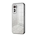 Telefon Kılıfı Paketleri VIVO IQ00 5 Kılıfı ile uyumlu, Şeffaf Parıltılı Elektro Kaplama Hibrit Koruyucu Telefon Kapağı, IQ00 5 için İnce Şeffaf Çizilmez Şok Emme TPU Tampon Kılıfı Kılıf(Noir)