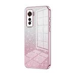 Telefon Kılıfı Paketleri VIVO IQ00 5 Kılıfı ile uyumlu, Şeffaf Parıltılı Elektro Kaplama Hibrit Koruyucu Telefon Kapağı, IQ00 5 için İnce Şeffaf Çizilmez Şok Emme TPU Tampon Kılıfı Kılıf(Pink)