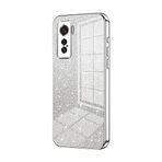 Telefon Kılıfı Paketleri VIVO IQ00 5 Kılıfı ile uyumlu, Şeffaf Parıltılı Elektro Kaplama Hibrit Koruyucu Telefon Kapağı, IQ00 5 için İnce Şeffaf Çizilmez Şok Emme TPU Tampon Kılıfı Kılıf(Silvery)