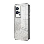 Telefon Kılıfı Paketleri VIVO IQ00 8Pro Kılıf ile uyumlu, Şeffaf Parıltılı Elektro Kaplama Hibrit Koruyucu Telefon Kapağı, IQ00 8Pro için İnce Şeffaf Çizilmez Şok Emme TPU Tampon Kılıfı Kılıf(Noir)