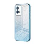 Telefon Kılıfı Paketleri VIVO IQ00 U5 Kılıfı ile uyumlu, Şeffaf Parıltılı Elektro Kaplama Hibrit Koruyucu Telefon Kapağı, IQ00 U5 için İnce Şeffaf Çizilmez Şok Emme TPU Tampon Kılıfı Kılıf(Blu)