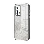 Telefon Kılıfı Paketleri VIVO IQ00 Z5 Kılıfı ile uyumlu, Şeffaf Parıltılı Elektro Kaplama Hibrit Koruyucu Telefon Kapağı, IQ00 Z5 için İnce Şeffaf Çizilmez Şok Emme TPU Tampon Kılıfı Kılıf(Noir)