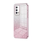 Telefon Kılıfı Paketleri VIVO IQ00 Z5 Kılıfı ile uyumlu, Şeffaf Parıltılı Elektro Kaplama Hibrit Koruyucu Telefon Kapağı, IQ00 Z5 için İnce Şeffaf Çizilmez Şok Emme TPU Tampon Kılıfı Kılıf(Pink)