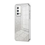 Telefon Kılıfı Paketleri VIVO IQ00 Z5 Kılıfı ile uyumlu, Şeffaf Parıltılı Elektro Kaplama Hibrit Koruyucu Telefon Kapağı, IQ00 Z5 için İnce Şeffaf Çizilmez Şok Emme TPU Tampon Kılıfı Kılıf(Silvery)