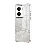 Telefon Kılıfı Paketleri VIVO IQ00 Z7X Kılıfı ile uyumlu, Şeffaf Parıltılı Elektro Kaplama Hibrit Koruyucu Telefon Kapağı, IQ00 Z7X için İnce Şeffaf Çizilmez Şok Emme TPU Tampon Kılıfı Kılıf(Silvery)