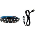 Telefon Kontrollü Bluetooth Lu Televizyon Monitör Arkası Rgb Şerit LED 3 Metre 60LED/M