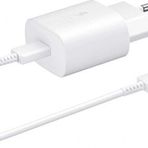 Telefon Kulubesi Samsung Uyumlu Type C Super Hizli Sarj Aleti Sarj Cihazi Adaptor + Kablo Siyah Hizli Sarj Aleti 25W
