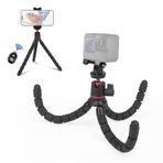 Telefon Tr Masaüstü Tr Standı Ahtapot Esnek Tr Tutucu 2kg/4.4lbs Uzaktan Kumandalı Telefon Klipsli Yük Kapasitesi Adaptörü DSLR Fotoğraf Makineleriyle Uyumlu