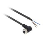 Telemecanique Sensors XZCP1340L2 3 Pim Pur 2m Dirsekli Dişi M12 Ön Kablolu Konnektör