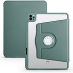 Teleplus Apple iPad Pro 11 2021 3. Nesil Kılıf Termik Dönerli Standlı Arkası Buzlu Kapak - Koyu Yeşil