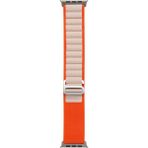 Teleplus Apple Watch Ultra 2 49MM Kordon Alpin Kumaş Kordon - Bej - Turuncu
