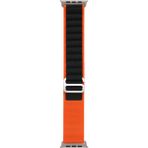 Teleplus Apple Watch Ultra 2 49MM Kordon Alpin Kumaş Kordon - Siyah - Turuncu