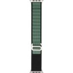 Teleplus Apple Watch Ultra 2 49MM Kordon Alpin Kumaş Kordon - Yeşil - Siyah