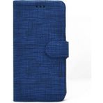Teleplus General Mobile GM 20 Pro Kumaş Spor Standlı Cüzdan Lacivert Kılıf