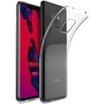 Teleplus Huawei Mate 20 Pro Şeffaf Darbe Korumalı Silikon Kılıf ve Tam Kapatan Cam