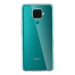Teleplus Huawei Mate 30 Lite Lüks Korumalı Silikon Şeffaf Tam Kapatan Nano Ekran Koruyucu Cep Telefonu Kılıfı