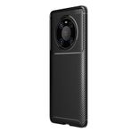 Teleplus Huawei Mate 40 Pro Karbon Dokulu Negro Lacivert Silikon Cep Telefonu Kılıf