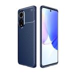 Teleplus Huawei Nova 9 Negro Karbon Dizayn Silikon Tam Kapatan Pet Ekran Koruyucu + Siyah Kılıf