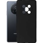 Teleplus Huawei Nova Y90 Kamera Korumalı Mat Silikon Siyah Kılıf