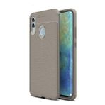 Teleplus Huawei P Smart 2019 Deri Dokulu Nano Ekran Koruyucu Siyah Silikon Kılıf