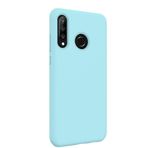 Teleplus Huawei P30 Lite Soft Touch Silikon Mavi Nano Ekran Koruyucu Cep Telefonu Kılıfı