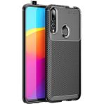 Teleplus Huawei Y9 Prime 2019 Negro Karbon Desenli Siyah Nano Ekran Koruyucu Silikon Kılıf