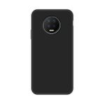Teleplus Infinix Note 7 Lüks Mat Nano Ekran Koruyucu Siyah Silikon Cep Telefonu Kılıf
